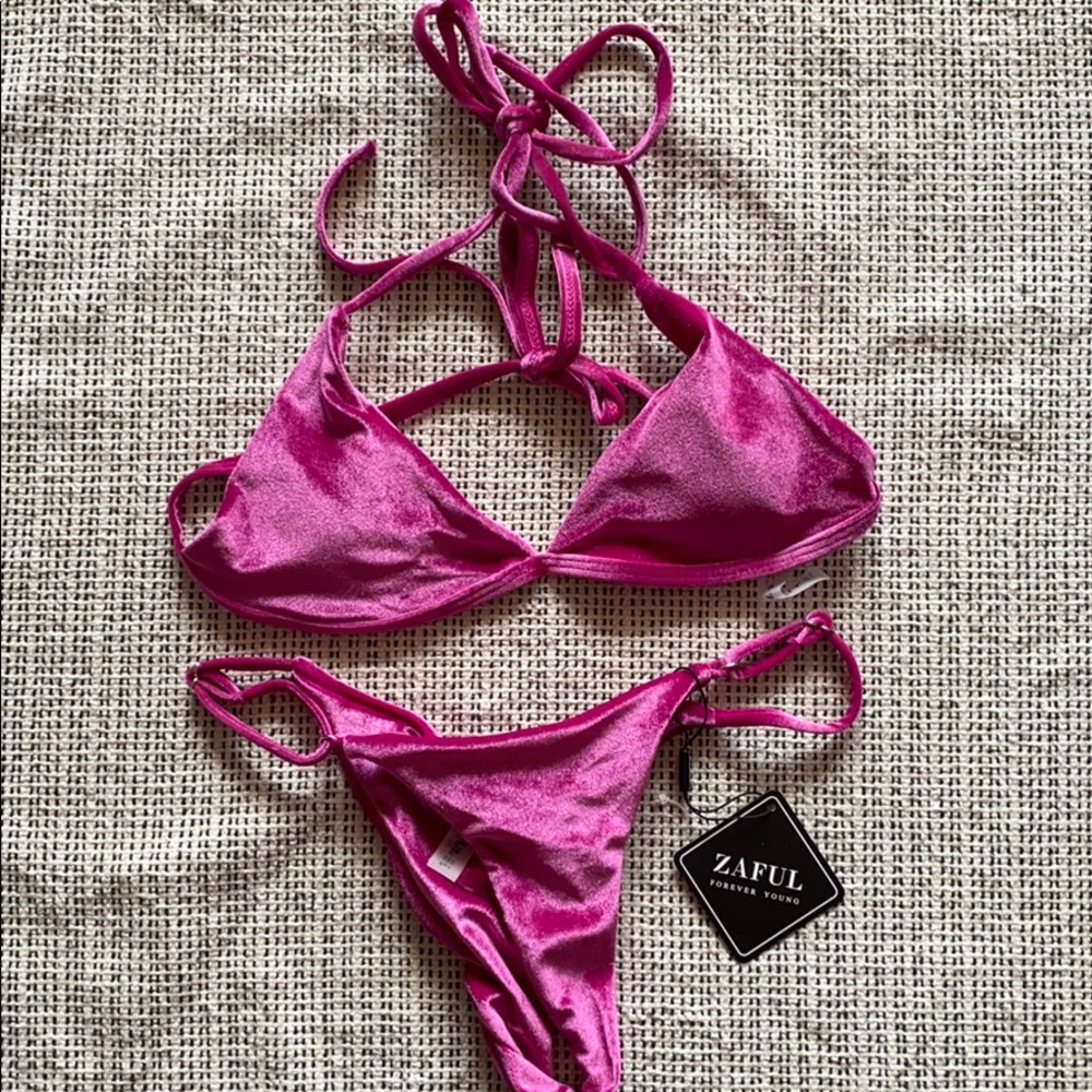 Violet Purple Zaful Bikini Swimsuit